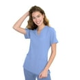 thumbnail image 1 of Green Town Scrubs for Women - 4 Pocket V-Neck Scrub Top, Stretch Fabric, Easy Care Uniforms, 1 of 7