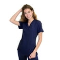 thumbnail image 1 of Green Town Scrubs for Women - 4 Pocket V-Neck Scrub Top, Stretch Fabric, Easy Care Uniforms, 1 of 7