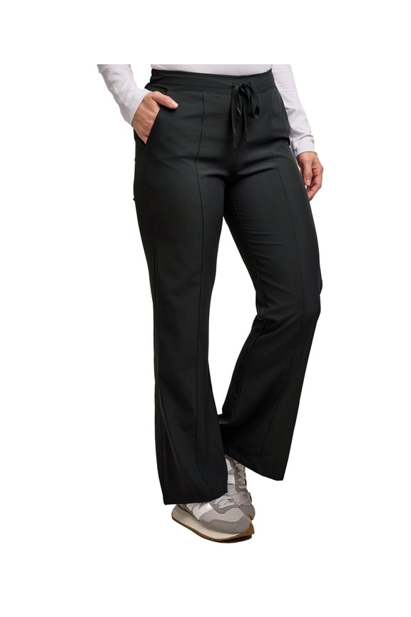 Scrubs for Women - Flare Leg Scrub Pant, 4 Pockets, Yoga Waistband, Stretch Fabric, Easy Care