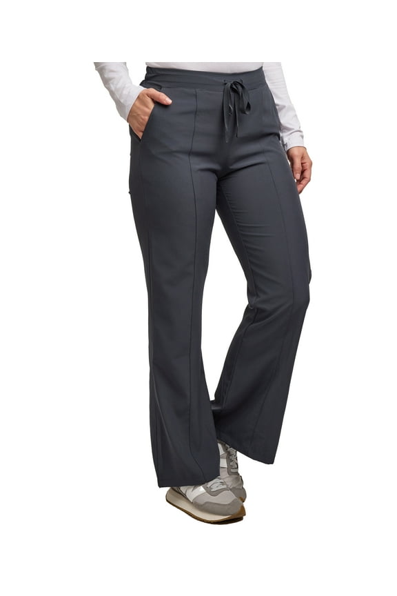 Scrubs for Women - Flare Leg Scrub Pant, 4 Pockets, Yoga Waistband, Stretch Fabric, Easy Care