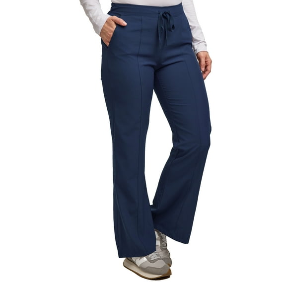 Green Town Scrubs for Women - Flare Leg Scrub Pant, 4 Pockets, Yoga Waistband, Stretch Fabric, Easy Care