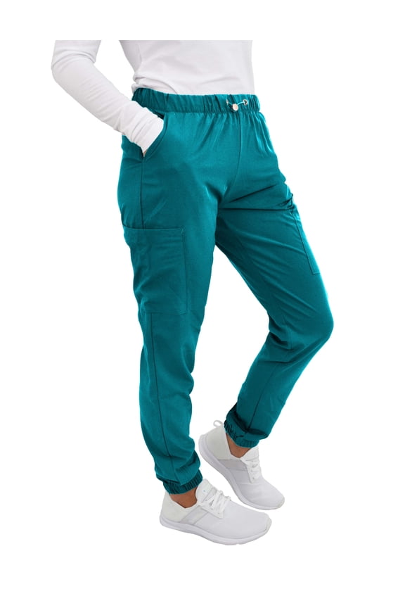 Scrubs for Women - Jogger Scrub Pant, Cargo Pockets, Stretch Fabric, Drawcord, Easy Care