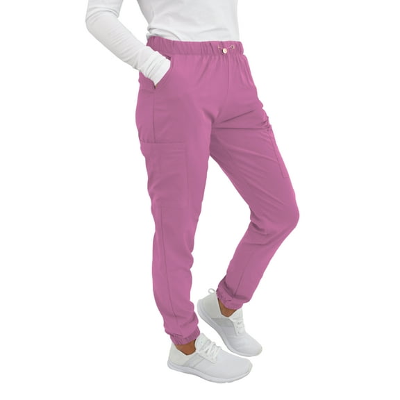 Green Town Scrubs for Women - Jogger Scrub Pant, Cargo Pockets, Stretch Fabric, Drawcord, Easy Care