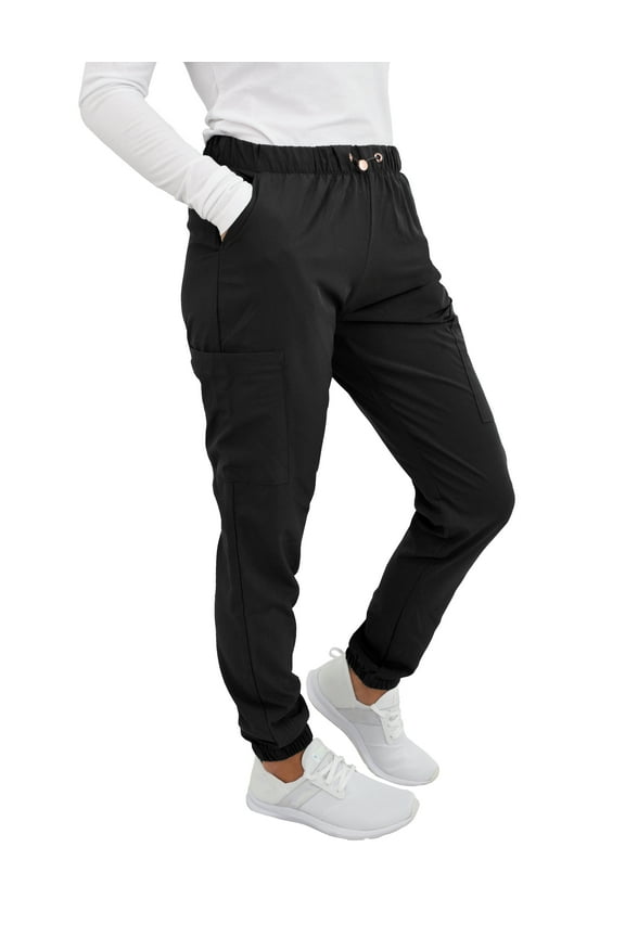 Scrubs for Women - Jogger Scrub Pant, Cargo Pockets, Stretch Fabric, Drawcord, Easy Care