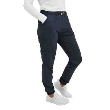 Green Town Scrubs for Women - Jogger Scrub Pant, Cargo Pockets, Stretch Fabric, Drawcord, Easy Care