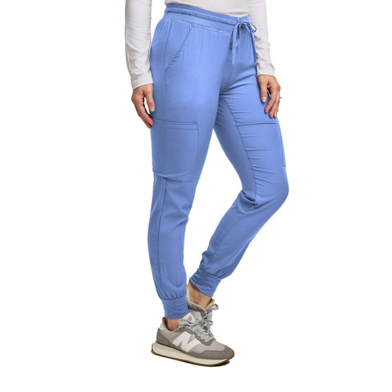 Green Town Scrubs for Women - Jogger Scrub Pant, Yoga Waistband, 4 Pockets, Stretch Fabric, Easy Care