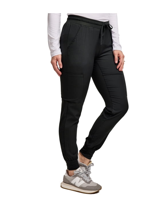 Scrubs for Women - Jogger Scrub Pant, Yoga Waistband, 4 Pockets, Stretch Fabric, Easy Care