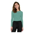 thumbnail image 1 of Green Town Scrubs for Women - Long Sleeve Underscrub Tee Shirt, Super Soft, Stretch Fabric, Lightweight, Easy Care, 1 of 6
