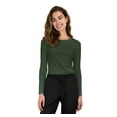 thumbnail image 1 of Green Town Scrubs for Women - Long Sleeve Underscrub Tee Shirt, Super Soft, Stretch Fabric, Lightweight, Easy Care, 1 of 6