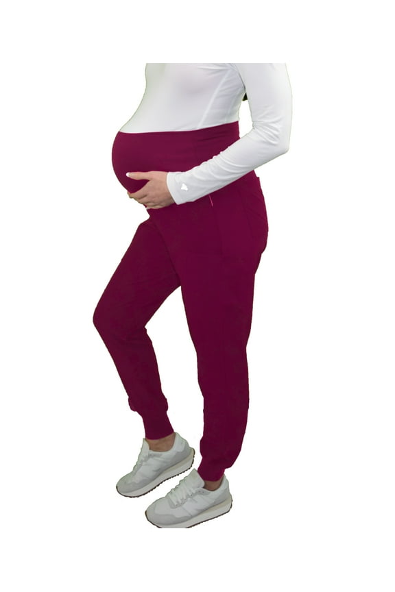 Scrubs for Women - Maternity Scrubs Jogger Scrub Pant, 4 Pockets, Easy Care Stretch Fabric Uniforms
