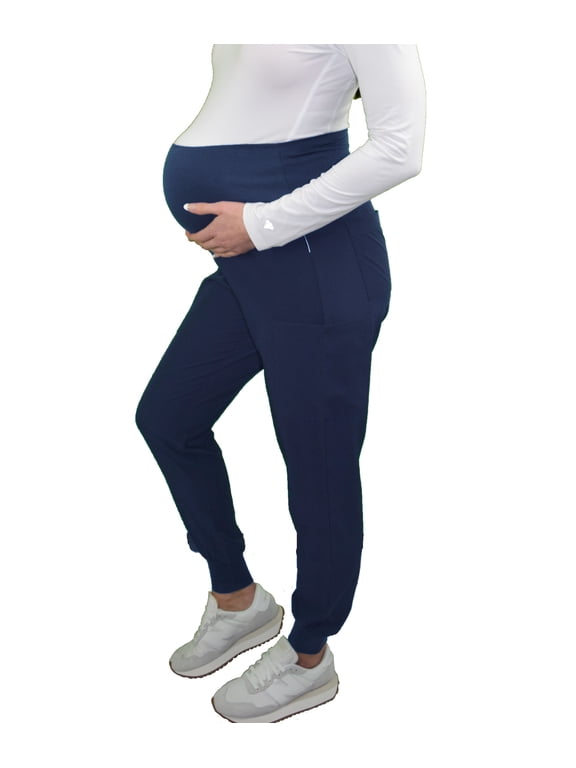 Scrubs for Women - Maternity Scrubs Jogger Scrub Pant, 4 Pockets, Easy Care Stretch Fabric Uniforms