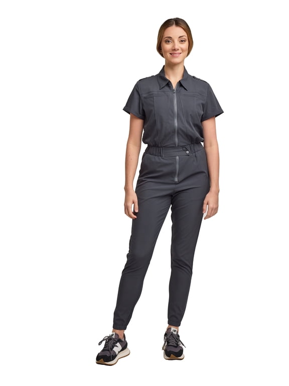 Scrubs for Women Scrub Jumpsuit - Jogger Pant, 6 pockets, Easy Care Stretch Fabric Uniforms