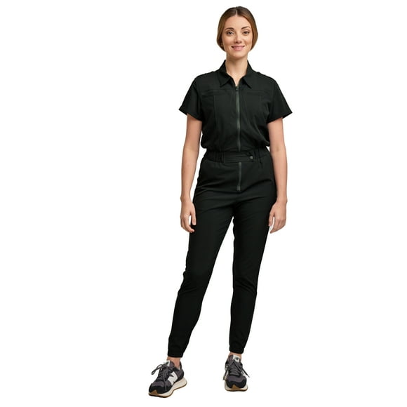 Scrubs for Women Scrub Jumpsuit - Jogger Pant, 6 pockets, Easy Care Stretch Fabric Uniforms