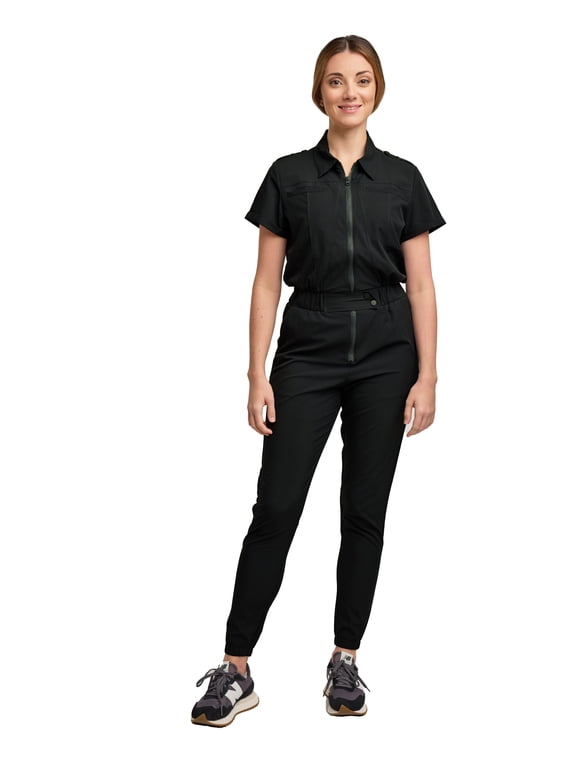 Scrubs for Women Scrub Jumpsuit - Jogger Pant, 6 pockets, Easy Care Stretch Fabric Uniforms