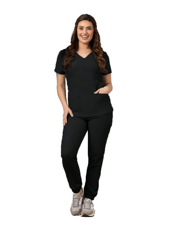 Women's Medical Nursing Jogger Scrub Set GT 4FLEX Top and Pant