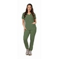 thumbnail image 1 of Green Town Scrubs for Women Scrub Set - Jogger Pant and V-Neck Top, 6 Pockets, Easy Care Uniforms, 1 of 7