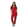 thumbnail image 1 of Green Town Scrubs for Women Scrub Set - Jogger Pant and V-Neck Top, 6 Pockets, Easy Care Uniforms, 1 of 7