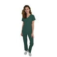 thumbnail image 1 of Green Town Scrubs for Women Scrub Set - V-Neck Top and Straight Leg Pant, 5 Pockets, Easy Care, Solids and Prints Uniforms, 1 of 7