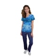 thumbnail image 1 of Green Town Scrubs for Women Scrub Set - V-Neck Top and Straight Leg Pant, 5 Pockets, Easy Care, Solids and Prints Uniforms, 1 of 7