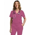 thumbnail image 1 of Green Town Scrubs for Women - Tuck-In V-Neck Scrub Top, Stretch Fabric, Lightweight, Easy Care, 1 of 7