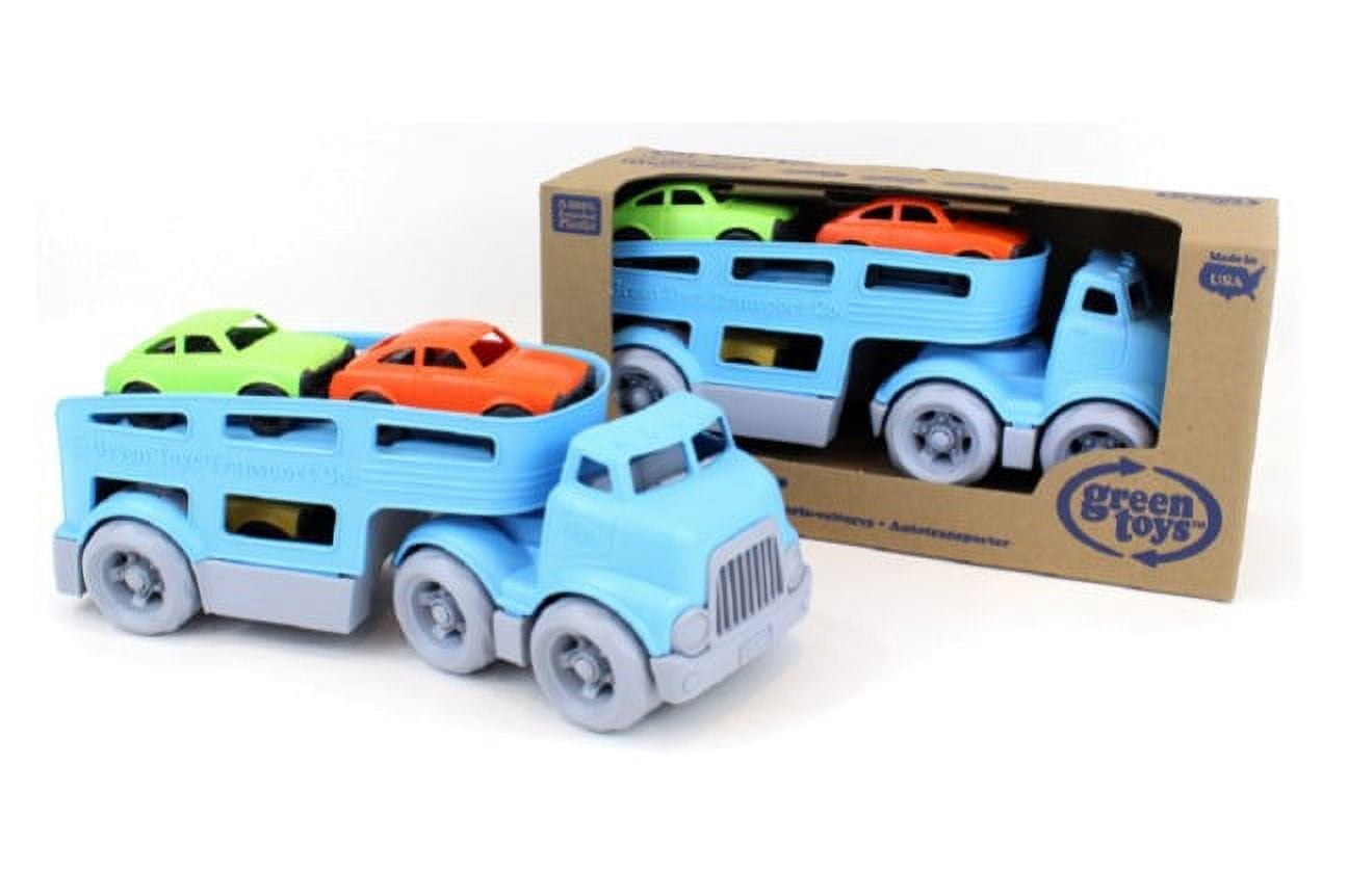 Green Toys Car Carrier with 3 Mini Cars 100 Recycled Plastic