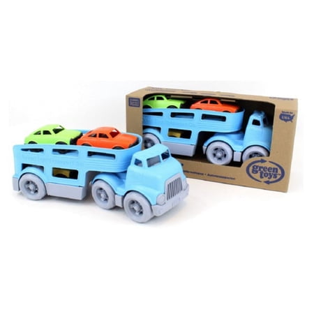 Green Toys Car Carrier with 3 Mini Cars - 100% Recycled Plastic