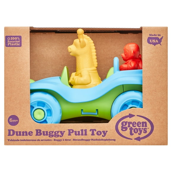 Green Toys Dune Buggy Pull Toy, Unisex for Ages 6m+
