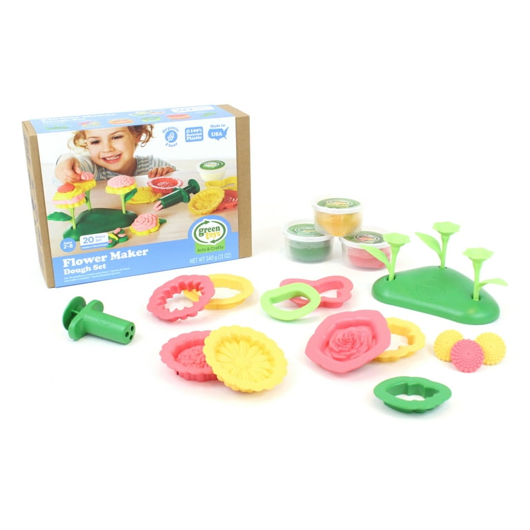 グリーンボクシン　チュートリアルセット Green Toys Flower Maker Dough Set - Walmart.com
