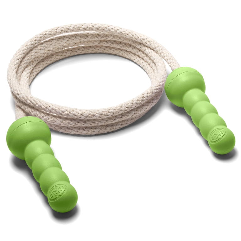 グリーンスプリングトイ 約15cm slingy Green Toys: Jump Rope - Green & White - Active Indoor & Outdoor