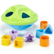 Green Toys: My First Shape Shorter - Blue & Green - 8 Piece Color & Shape Identification, Stack & Sort, Educational Toy, Kids-Toddlers-Baby Ages 6mo+
