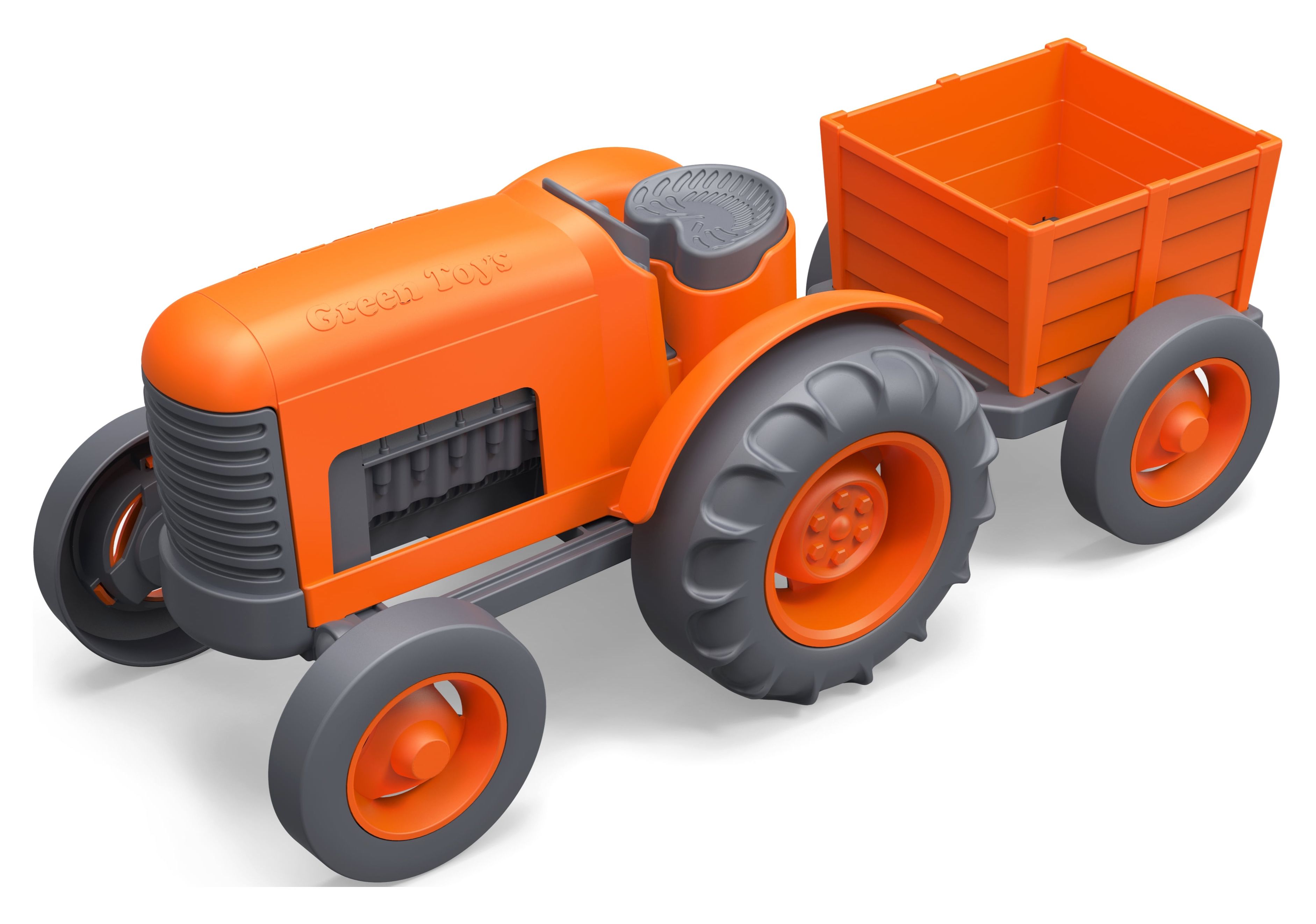 Green Toys Orange Tractor Play Vehicle, for Unisex Child Ages 1+ - image 1 of 2
