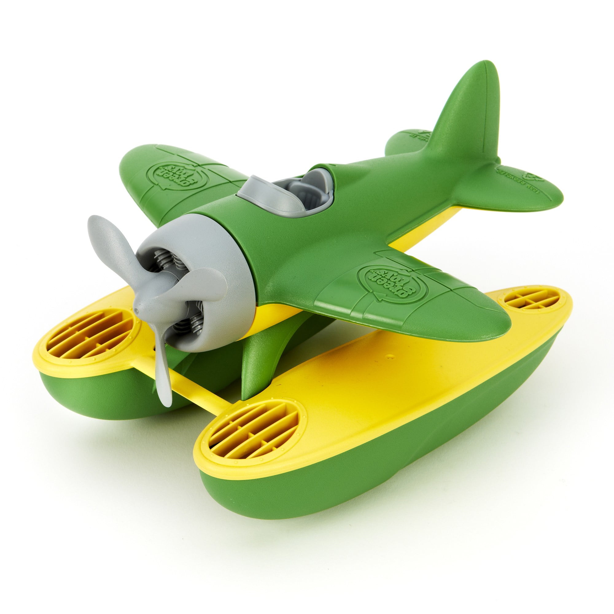 Green Toys: Seaplane - Green - Floating Water & Bathtime Toy, Indoor & Outdoor, Spinning Propeller, Recycled Plastic, Kids & Toddler, Ages 1+