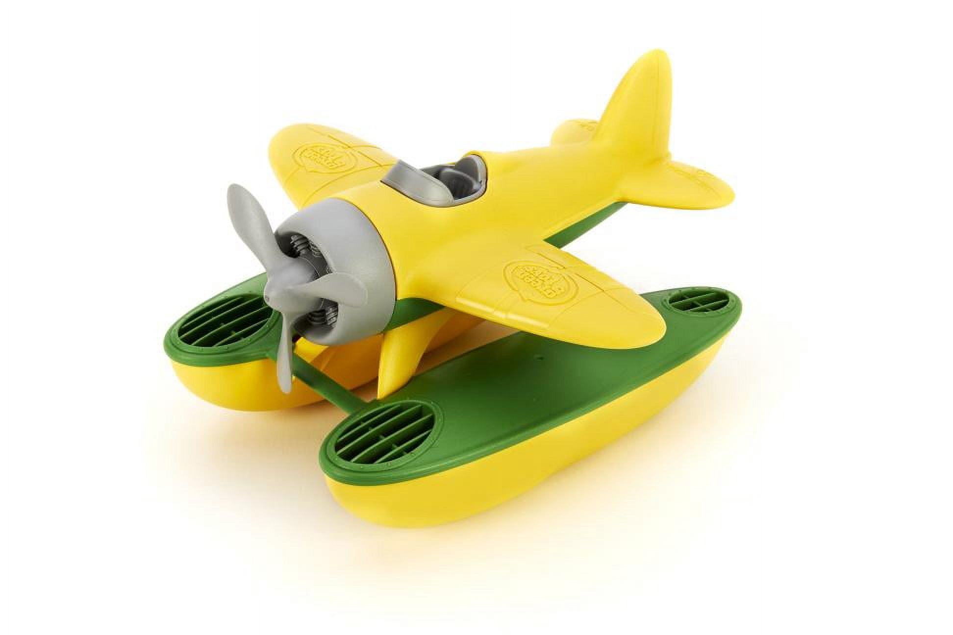 Green Toys: Seaplane - Yellow - Floating Water & Bathtime Toy, Indoor & Outdoor, Spinning Propeller, Recycled Plastic, Kids & Toddler, Ages 1+