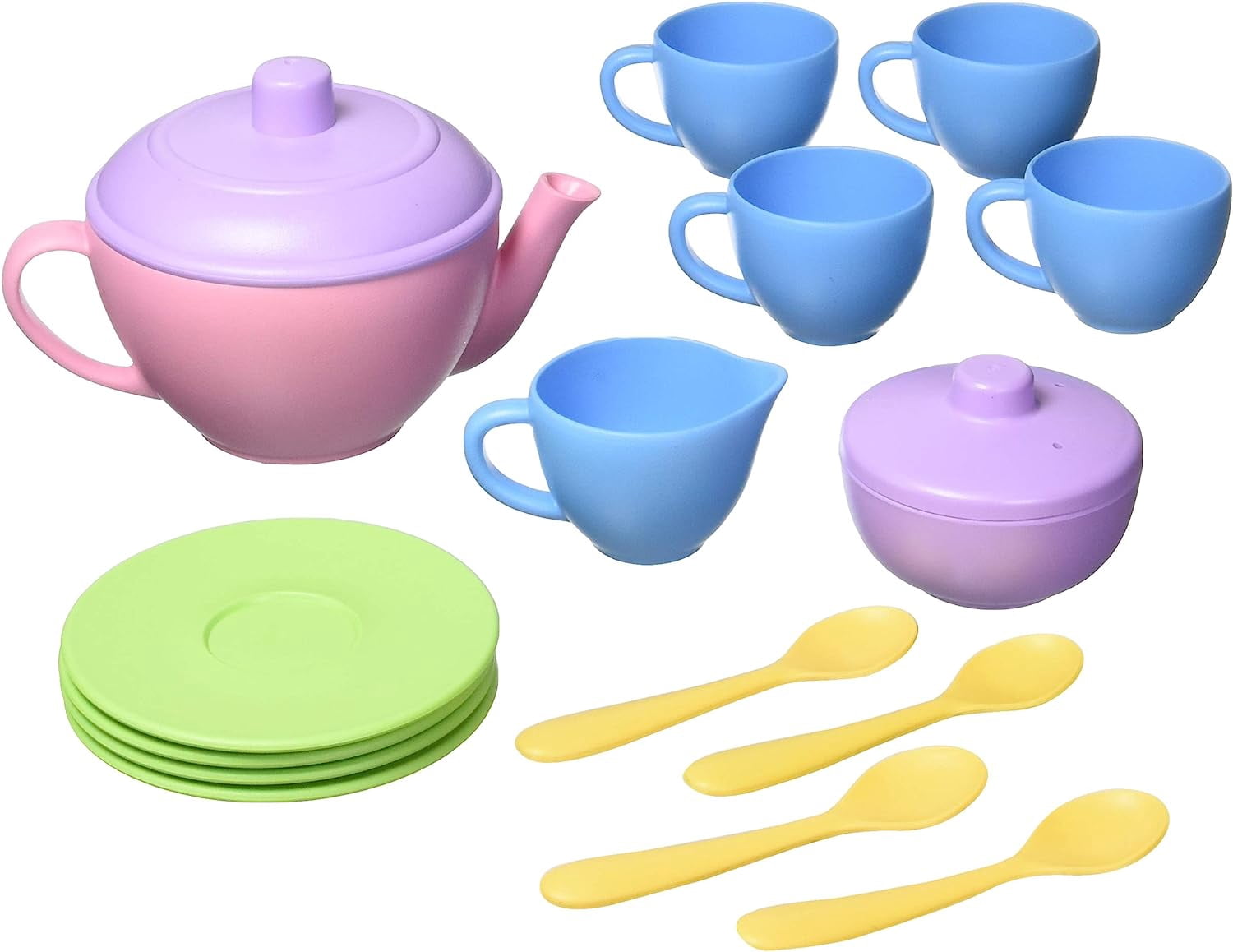 Set De Thé Rose 17 Pièces Pour Enfants - Jeu D'imitation Pour Filles 2 à 6 Ans - Neuf