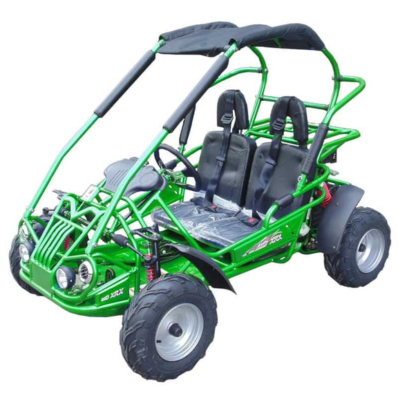 Green TrailMaster Mid XRX/R, 4-Stroke, Single Cylinder, Air Cooled GoKart