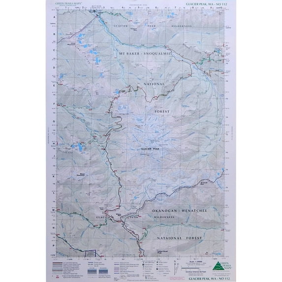 Green Trails Maps GLACIER PEAK