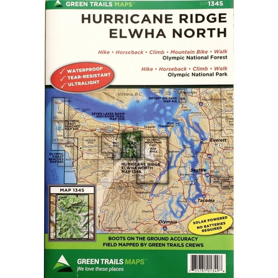 Green Trails Maps HURRICANE RIDGE