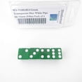 thumbnail image 1 of Green Transparent Dice with White Pips Rounded Corners D6 16mm (5/8in) Pack of 4 Wondertrail, 1 of 1