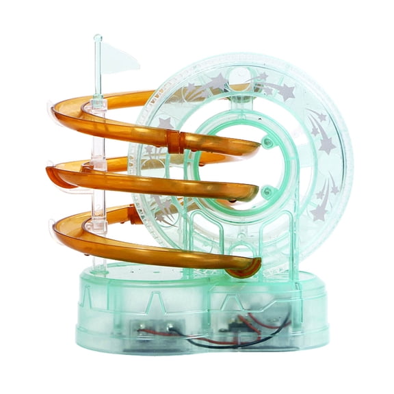 Green Transparent Ferris Wheel Track Marble Run Blocks Toy Diy Assembly Kids Educational Play