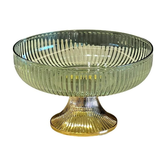 Green Transparent Fruit Tray For Living Room Coffee Table Snack And Candy Storage With Stable Design