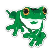 Green Tree Frog - 12 Vinyl Sticker Waterproof Decal