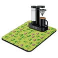 thumbnail image 1 of Green Tree Frog Coffee Maker Mat - Non-Slip Drying Mat for Espresso Machine, Frog Print Design, 1 of 7