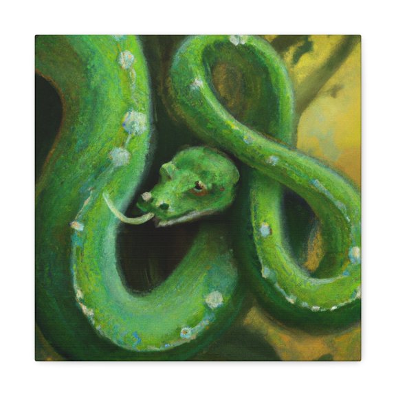 Green Tree Python Beauty - Canvas
