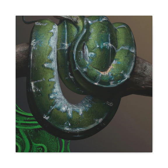 Green Tree Python Beauty - Canvas