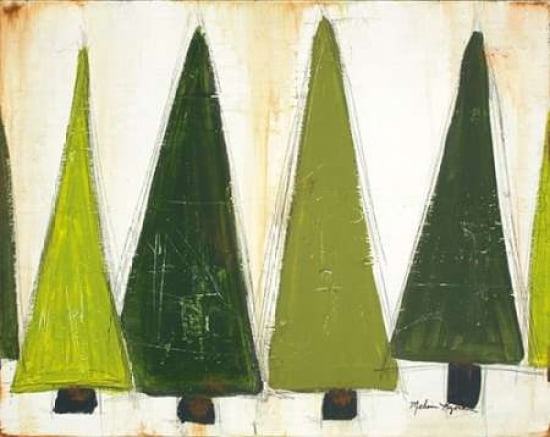 Green Trees Canvas Art - Melissa Lyons (24 x 30)