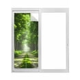 thumbnail image 1 of Green Trees Window Privacy Film, Forest Art Decor Spring Summer Nature Leaf Static Cling UV Sun Blocking Tint Film Heat Control Windows Films for Bedroom Bathroom, Window Stickers 23.6"x59", 1 of 8