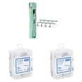 thumbnail image 1 of Green Trim Large Stapler Clip Pusher with 68 Clips by Dusknt Portable Push Stapler with Reusable Clips Handheld Paper Clam Clip Dispenser 55 Sheet Capacity No Hole Punch Free Binding Tool, 1 of 7