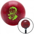 thumbnail image 1 of Green Troll Dad Red Metal Flake Shift Knob with M16 x 1.5 Insert Shifter Auto Brody, 1 of 1