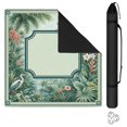 thumbnail image 1 of Green Tropical Birds Botanical Mahjong Mat 31.5x31.5 Inch | Non-Slip And Noise Reduction Mah Jong Table Mat Cover with Carrying Bag For Mahjong Lovers, Poker, Board Games And Dominoes, 1 of 7