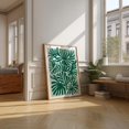 thumbnail image 1 of Green Tropical Leaf Art Print, Abstract Botanical Wall Decor Home Decor #3238, 24x36 UNFRAMED, 1 of 3
